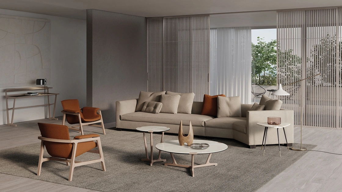 Tavolino in gres Arja di Frigerio