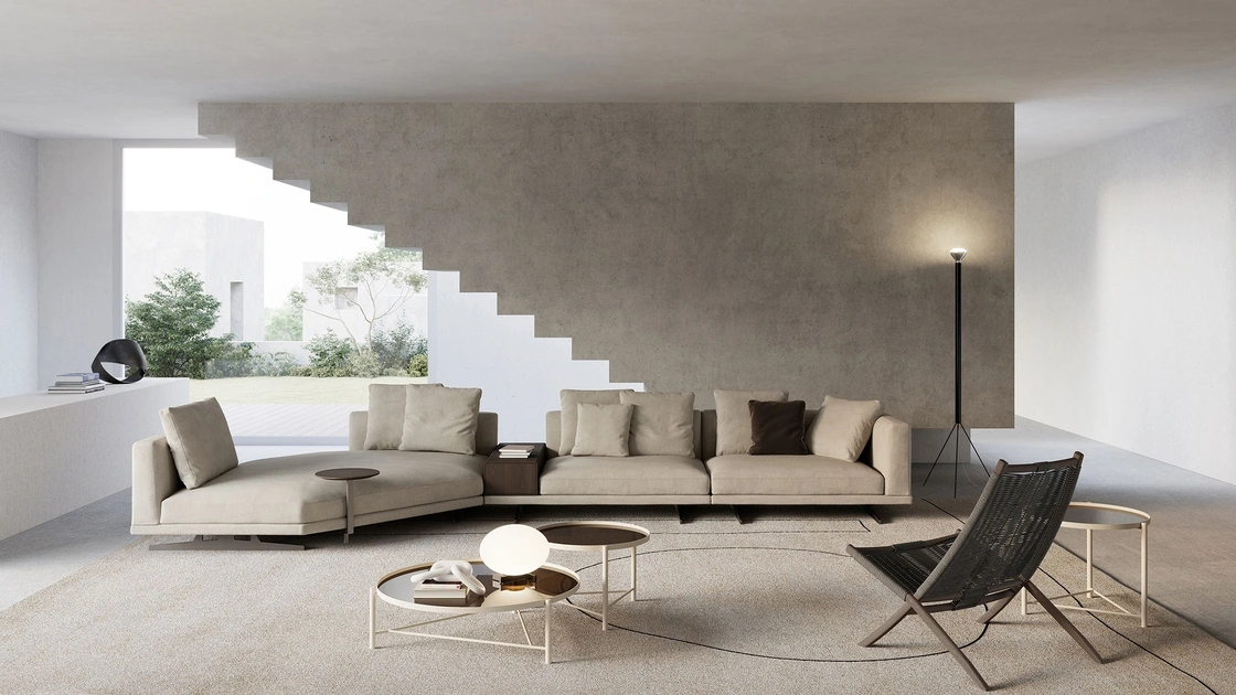 Tavolino rotondo Santamonica di Frigerio