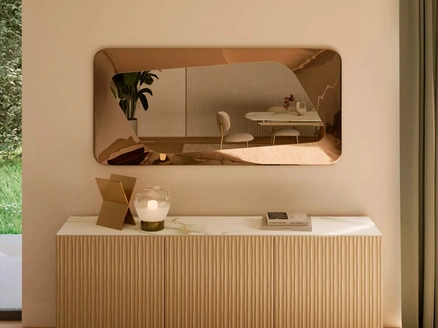 Specchio in vetro fuso Focus di Bontempi