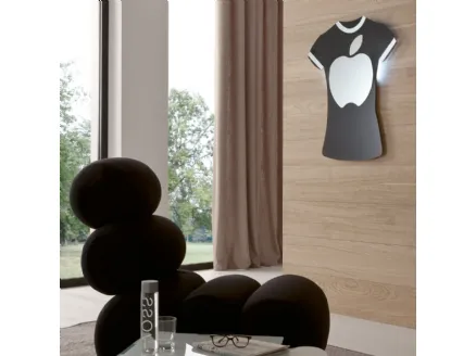 Specchio di design in melaminico T-Shirt di Ponti Terenghi