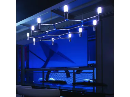 Lampada a sospensione Crown Plana in policarbonato di Nemo