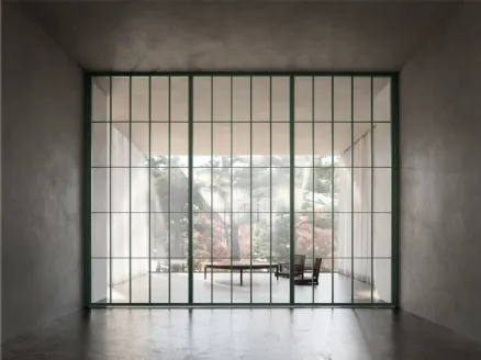 Porta per interni Japo Traslante in vetro e alluminio di ADL