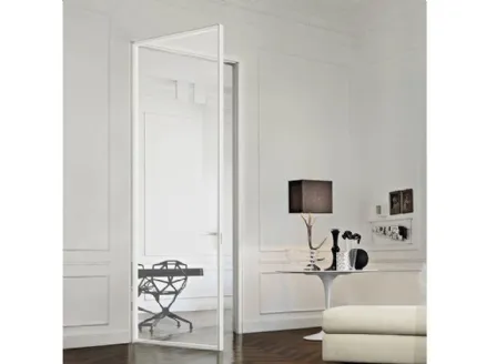 Porta per interni in vetro trasparente Just Battente con Stipite di Doal