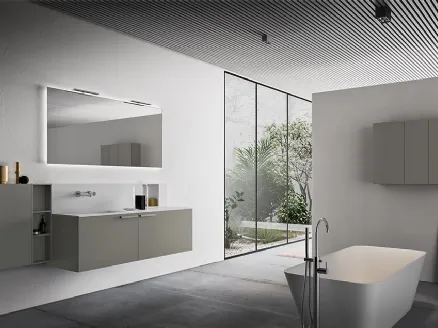 Mobile da Bagno Cartabianca in Grigio Pietra di Cerasa