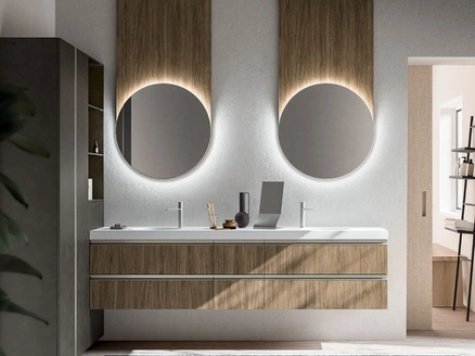 Mobile da Bagno sospeso Cartabianca 03 di Cerasa