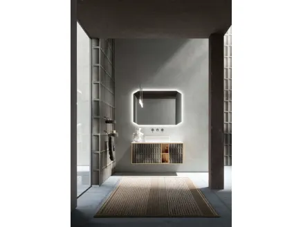 Mobile da Bagno sospeso Des Evolution 07 in rovere chiaro di Cerasa