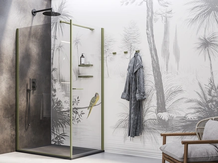 Box Doccia Walk In Porta battente di Inda