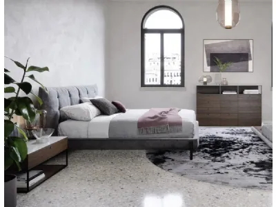 Comodino Con 3 Cassetti In Metallo E Legno - Stile Rustico Per Camera Da Letto - Foto 7