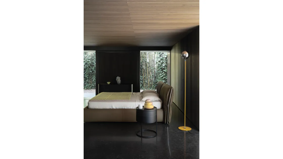 Letto Belt in pelle di Cierre Imbottiti