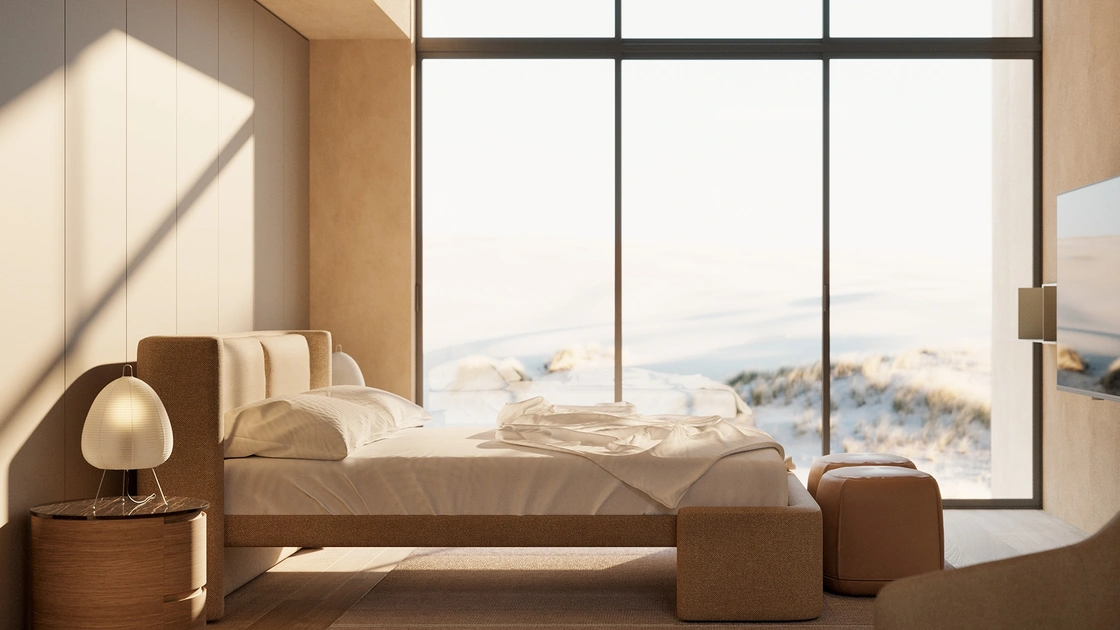 Letto imbottito Dimora di Kristalia