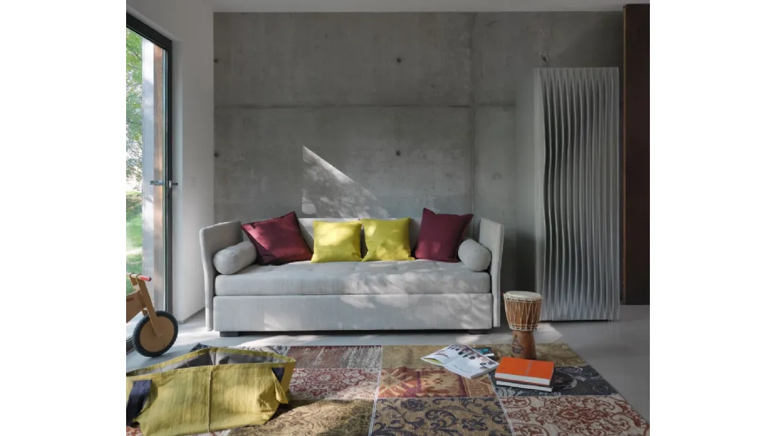 Letto singolo con secondo letto estraibile Figi Isolotto Estraibile di Horm