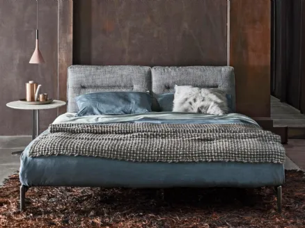 Letto in tessuto imbottito Adda di Flexform