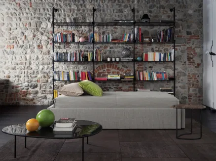 Letto sommier singolo in tessuto Gabriel Duo Isola di Horm