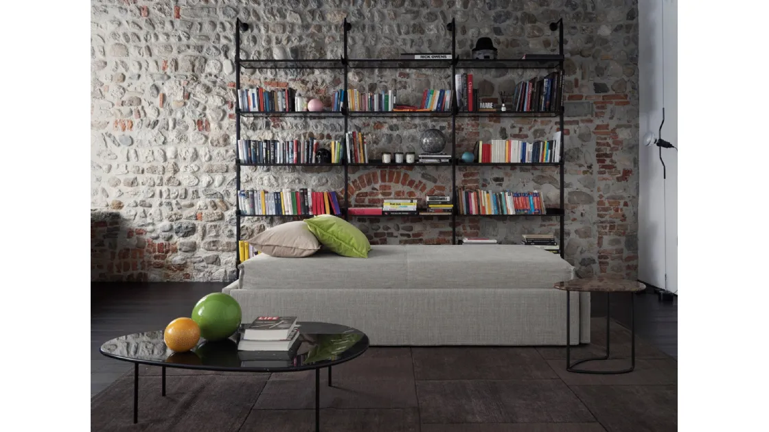 Letto sommier singolo in tessuto Gabriel Duo Isola di Horm