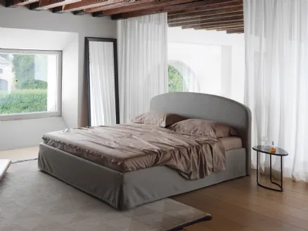 Letto in tessuto con contenitore Linosa Plus di Horm