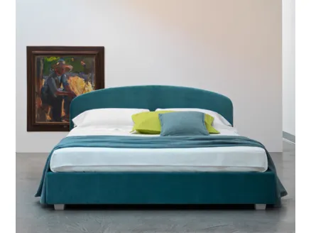 Letto in tessuto con testiera arrotondata Linosa di Horm