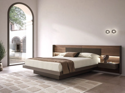 Letto Matisse con contenitore box stretto di Tagliabue Mobili