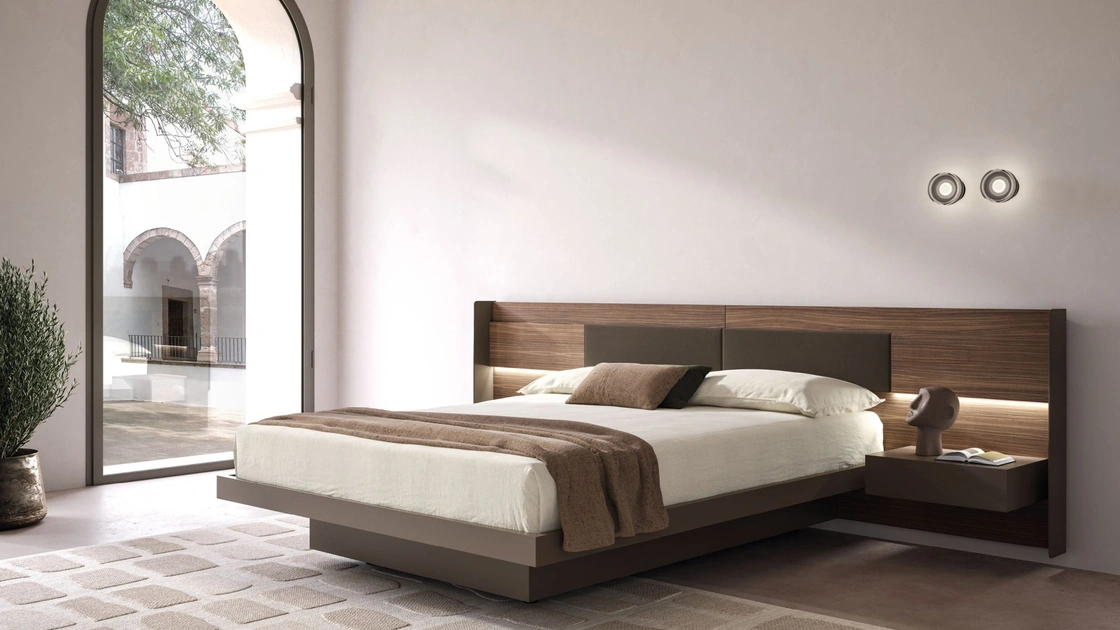 Letto Matisse con contenitore box stretto di Tagliabue Mobili