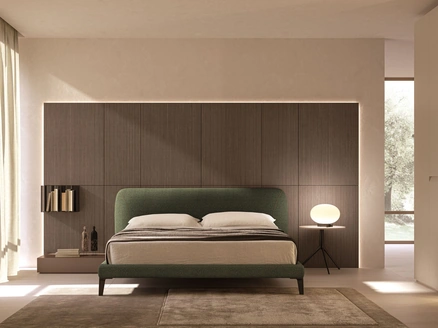 Letto in tessuto imbottito Riviera di Tagliabue Mobili