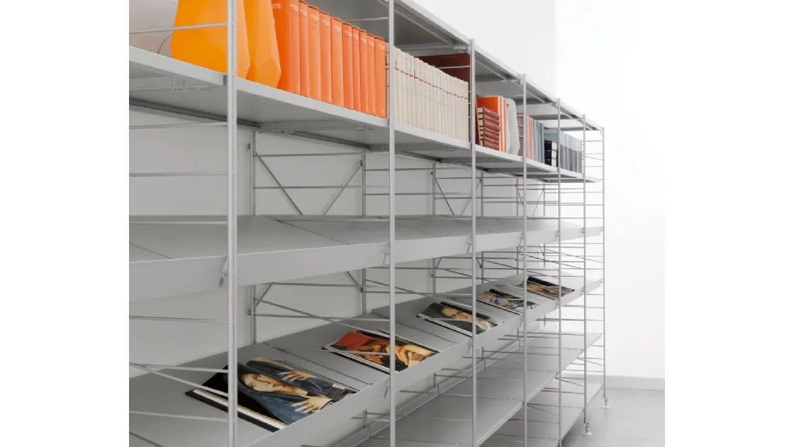 Libreria modulare in metallo Festival Professional di Horm