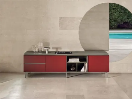 Madia Cosmopolitan Legno Laccato 1 di Bontempi