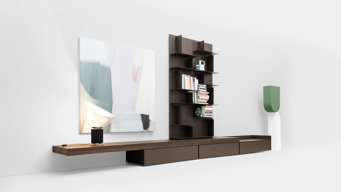 Mobile Porta Tv Avenue System Floor di Kristalia