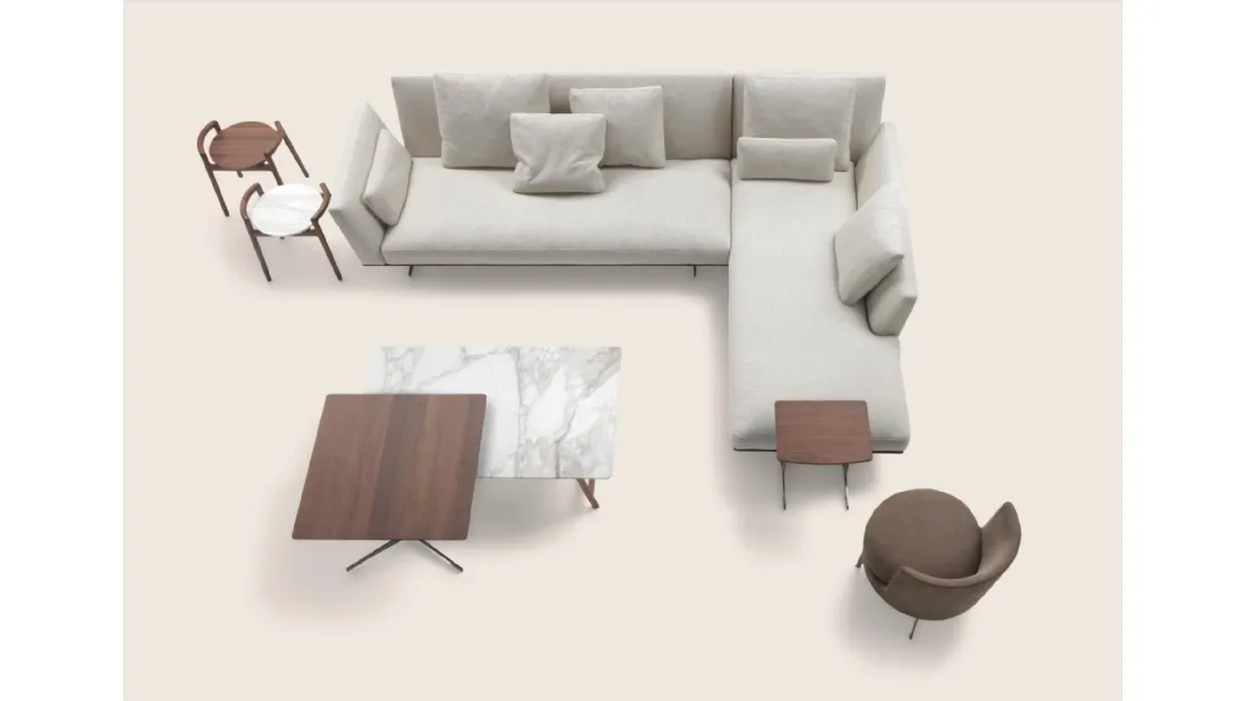 Divano angolare Evergreen di Flexform