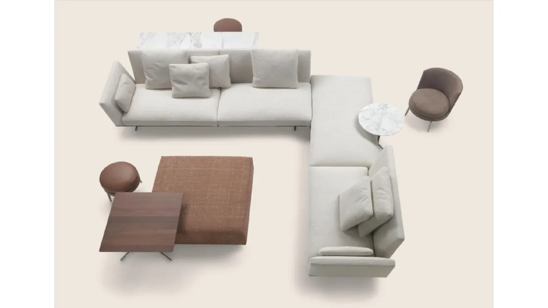 Divano angolare Evergreen di Flexform