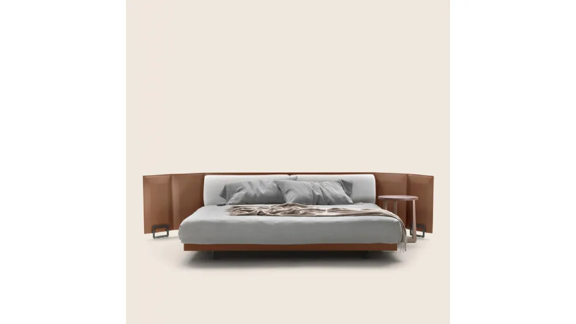 Divano letto in cuoio Eden di Flexform