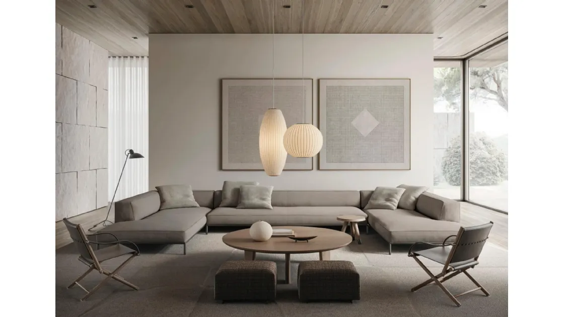 Divano angolare Perry Up di Flexform