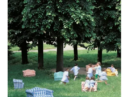 Divano per bambini in tessuto lavabile Poppy di Campeggi