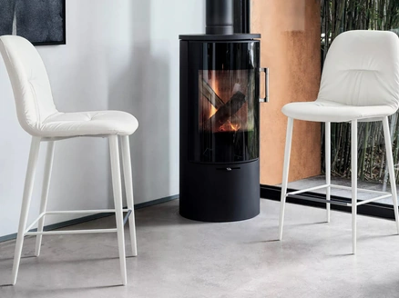 Sgabello in ecopelle Chantal di Bontempi