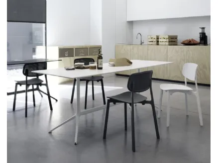 Sedia impilabile Colander Legno di Kristalia