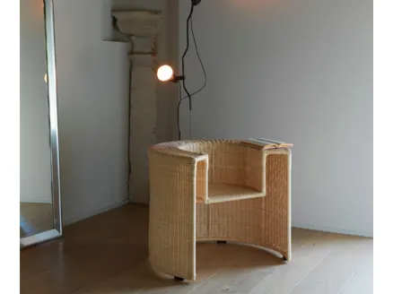 Sedia in midollino intrecciato Charlotte poltroncina di Horm