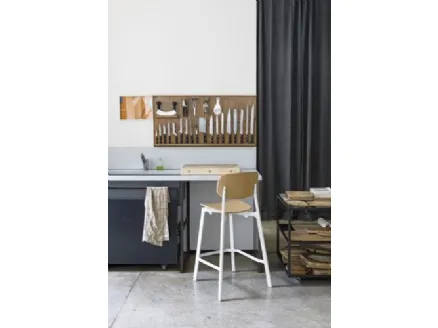 Sgabello Colander Wood di Kristalia
