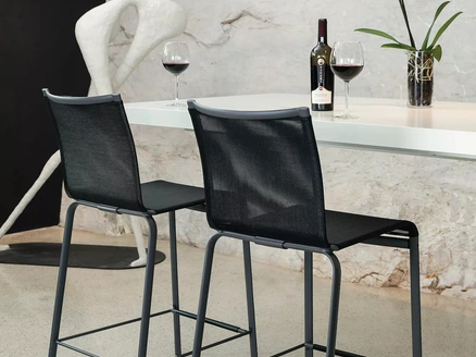 Sgabello Net in soft texplast di Bontempi