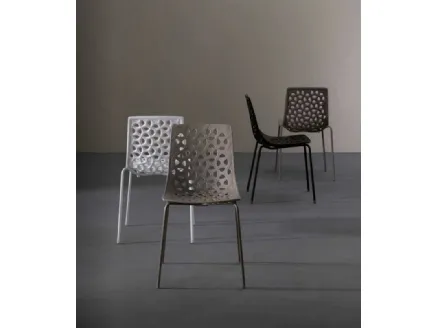 Sedia fissa in plastica Tess di Sedie Brianza