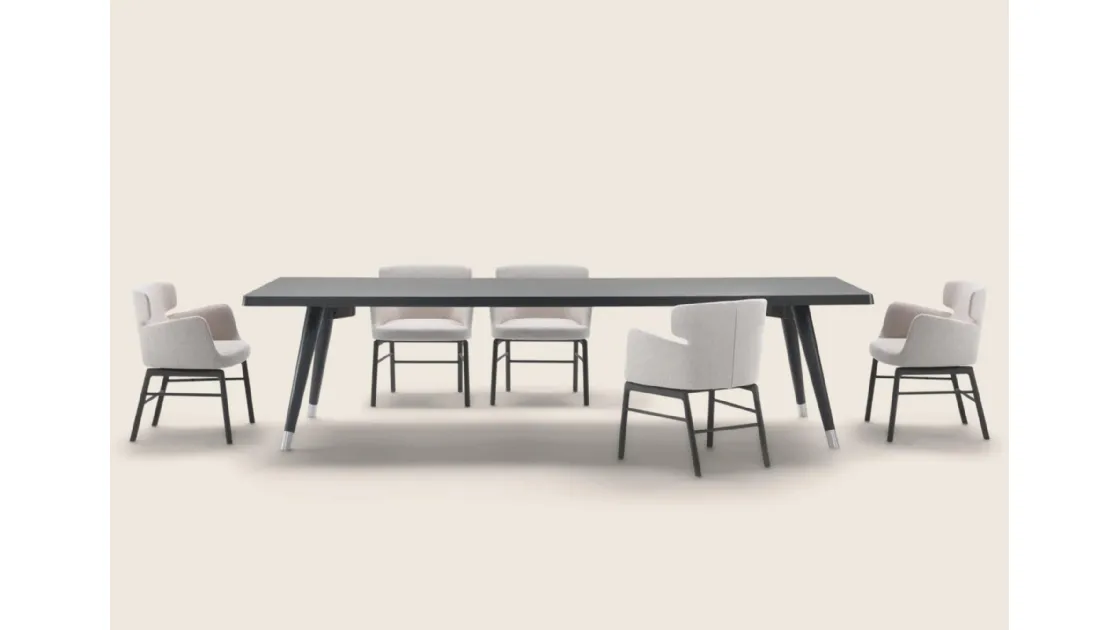 Tavolo rettangolare Adler in legno di Flexform