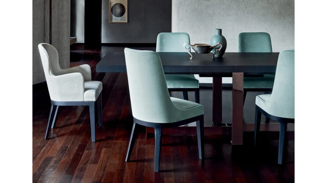 Tavolo allungabile in legno e metallo Jacques di Flexform