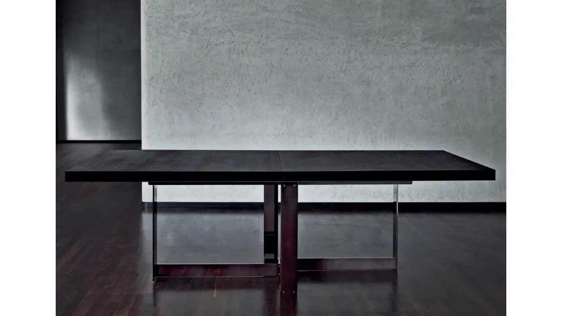 Tavolo allungabile in legno e metallo Jacques di Flexform