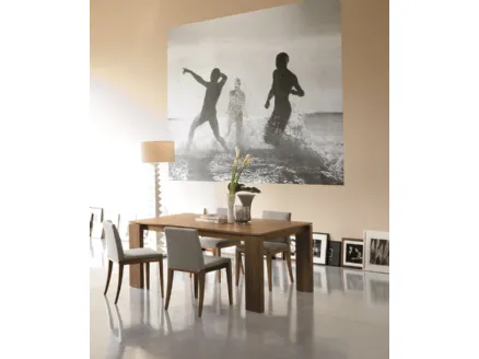 Tavolo moderno allungabile in legno Kevin di Porada