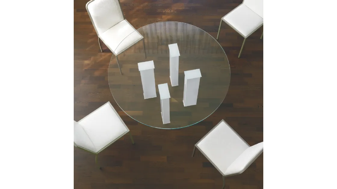 Tavolo rotondo di design fisso Romolo di Ponti Terenghi