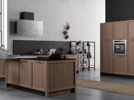 Cucina Moderna con penisola Frame Charme 2 di Nova Cucina