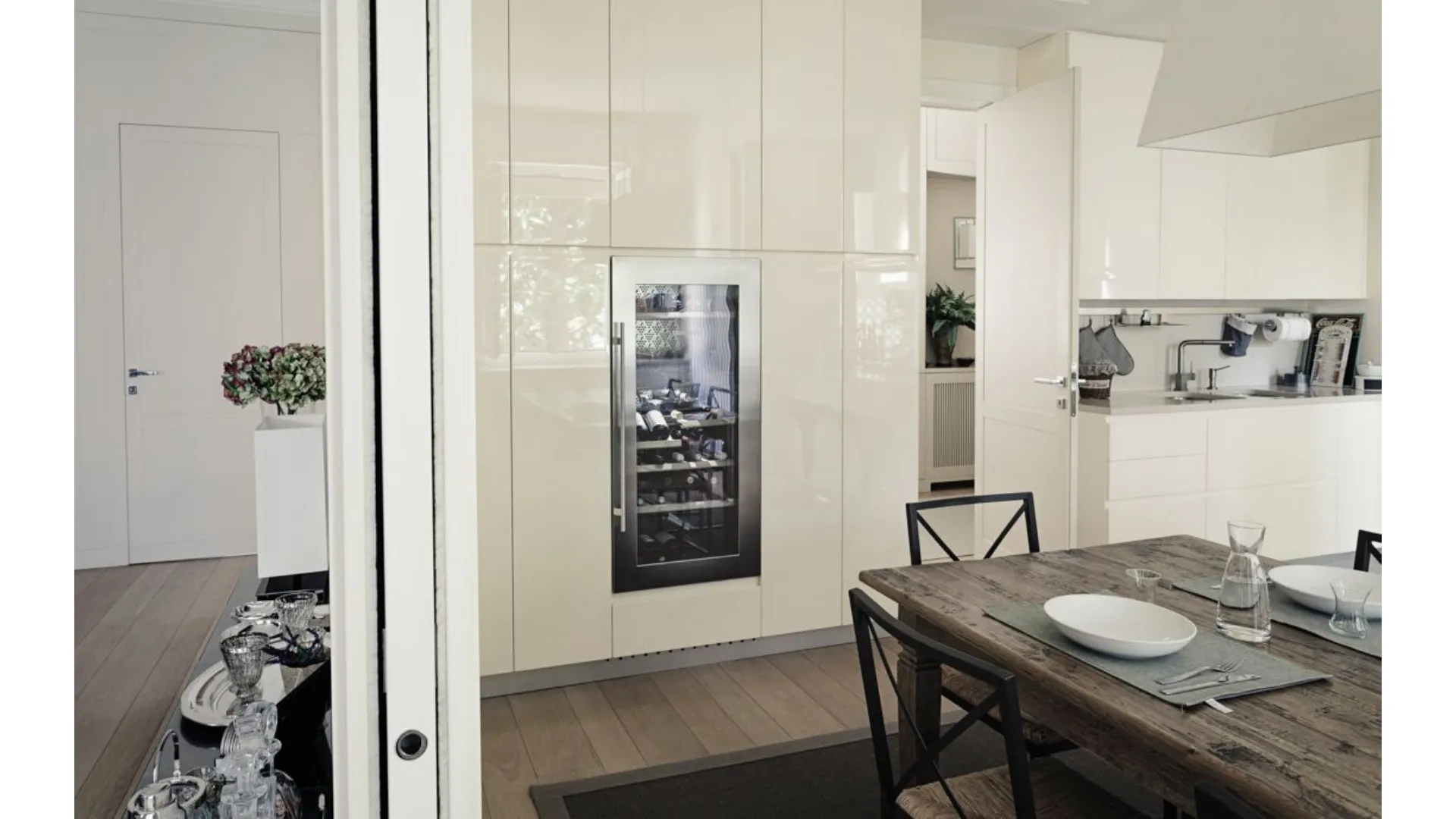 Living Area and Kitchen