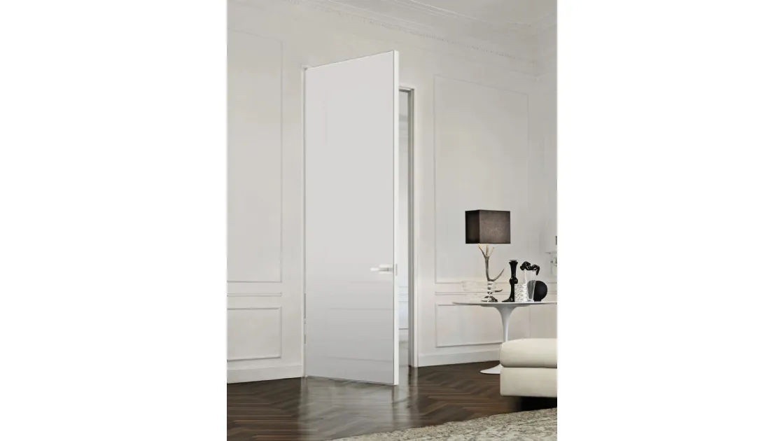 Porta per interni in vetro con telaio in alluminio Just Battente con Stipite di Doal