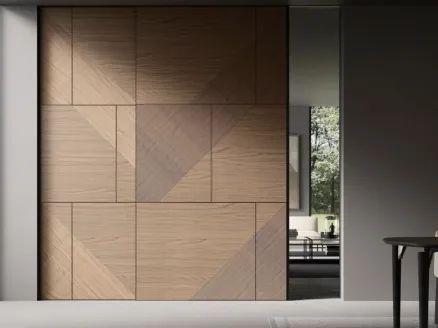 Porta scorrevole in legno per interni Wall Code Cinetica di ADL