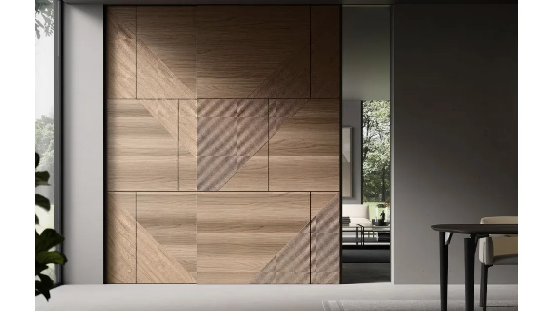 Porta scorrevole in legno per interni Wall Code Cinetica di ADL