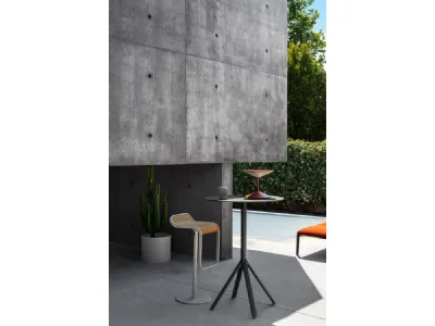 DESIGN DELIGHTS Sgabello Palo, stile rustico e vintage, 27,5 x 26 x 26 cm, legno di mogano riciclato
