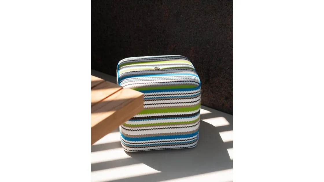 Pouf in tessuto imbottito Double di Roda